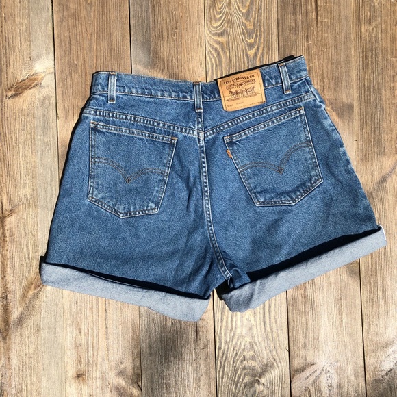 Levi's Pants - SOLD high waist Mom Shorts by Levi’s ORANGE TAB